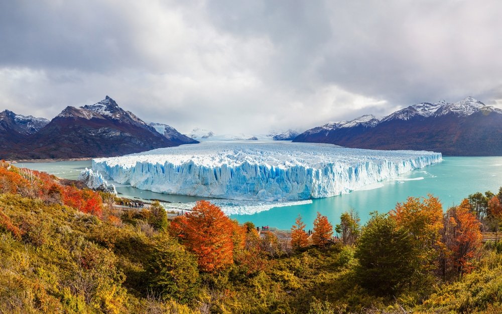 Patagonian mountains and glacier